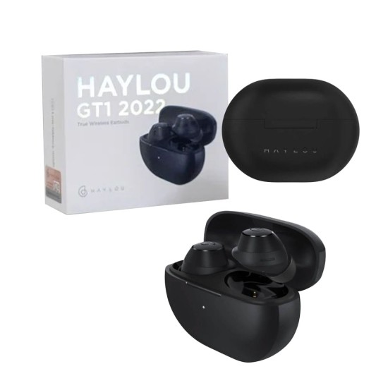 AURICULARES INALÁMBRICOS TRUE XIAOMI HAYLOU GT1 2022 BLUETOOTH 5.2 VERSIÓN NEGRO